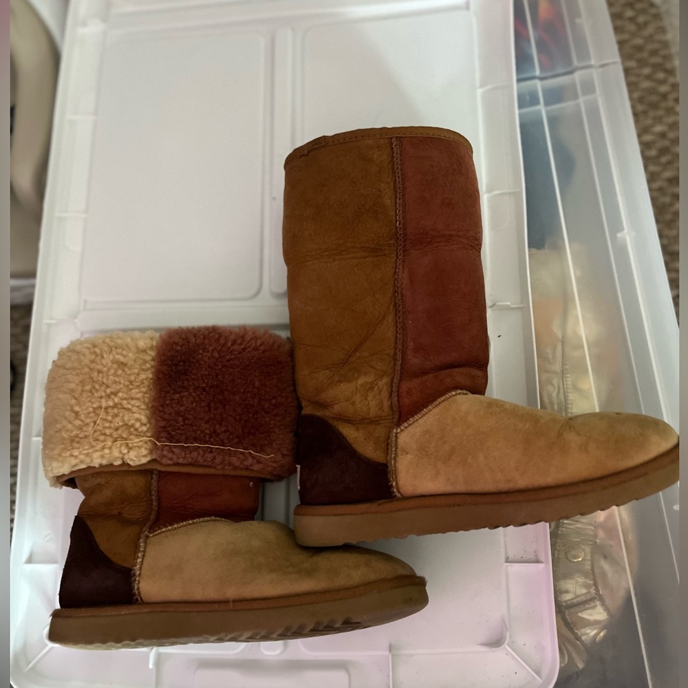 Ugg Women’s Tall Patchwork Boots / Used Size 7